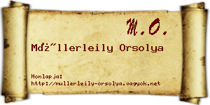 Müllerleily Orsolya névjegykártya